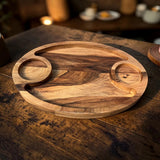 Wooden Serving Tray in Walnut