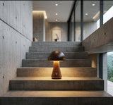 Wooden Mushroom Lamp