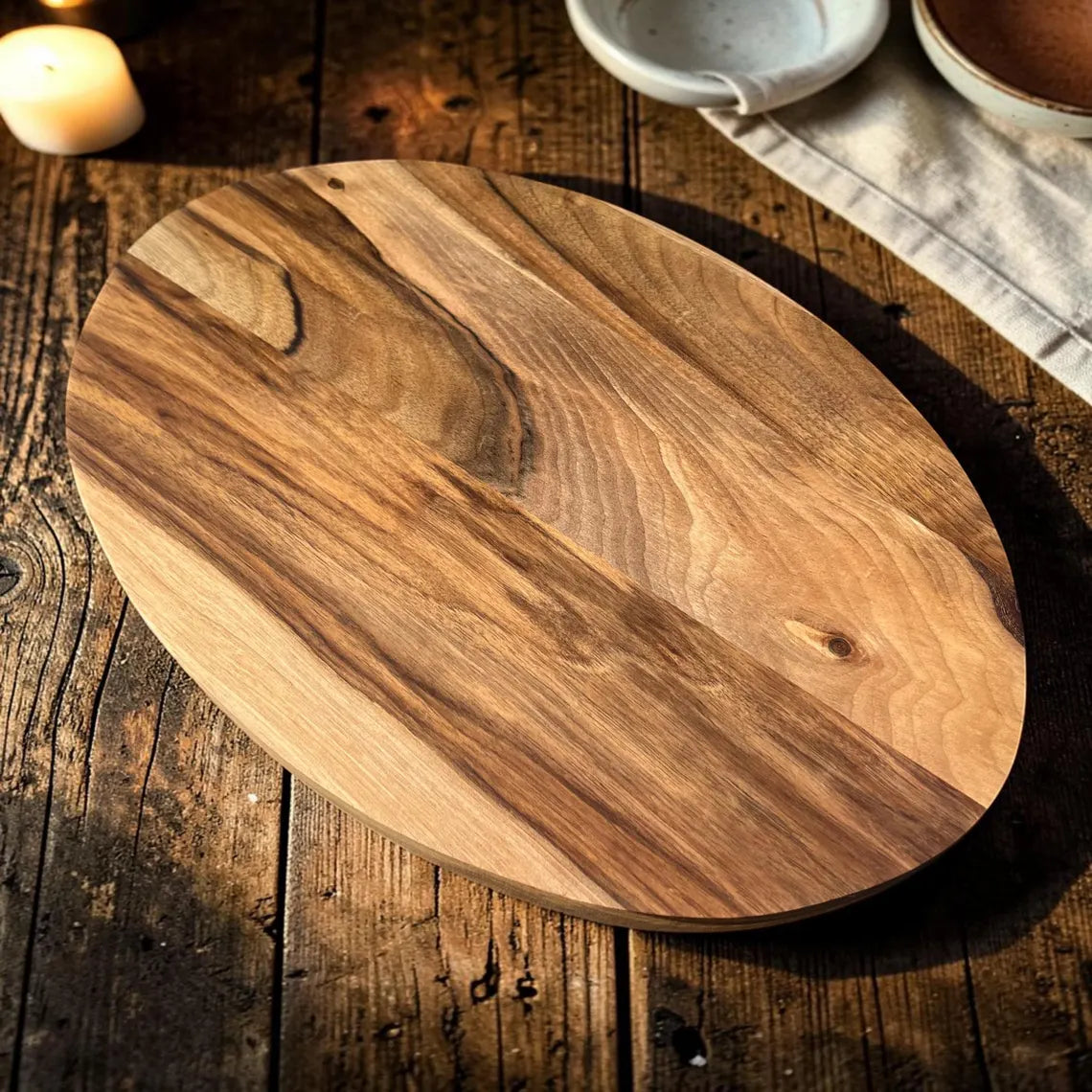 Wooden Serving Tray in Walnut
