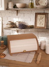 Beech Wood Bread Box,