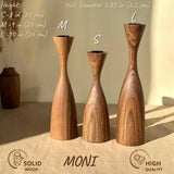 Teno Walnut Candle Holders