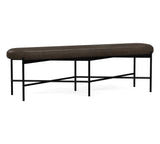 Maison Leather Backless Bench (64")