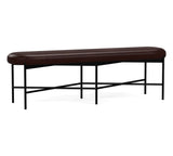 Maison Leather Backless Bench (64")