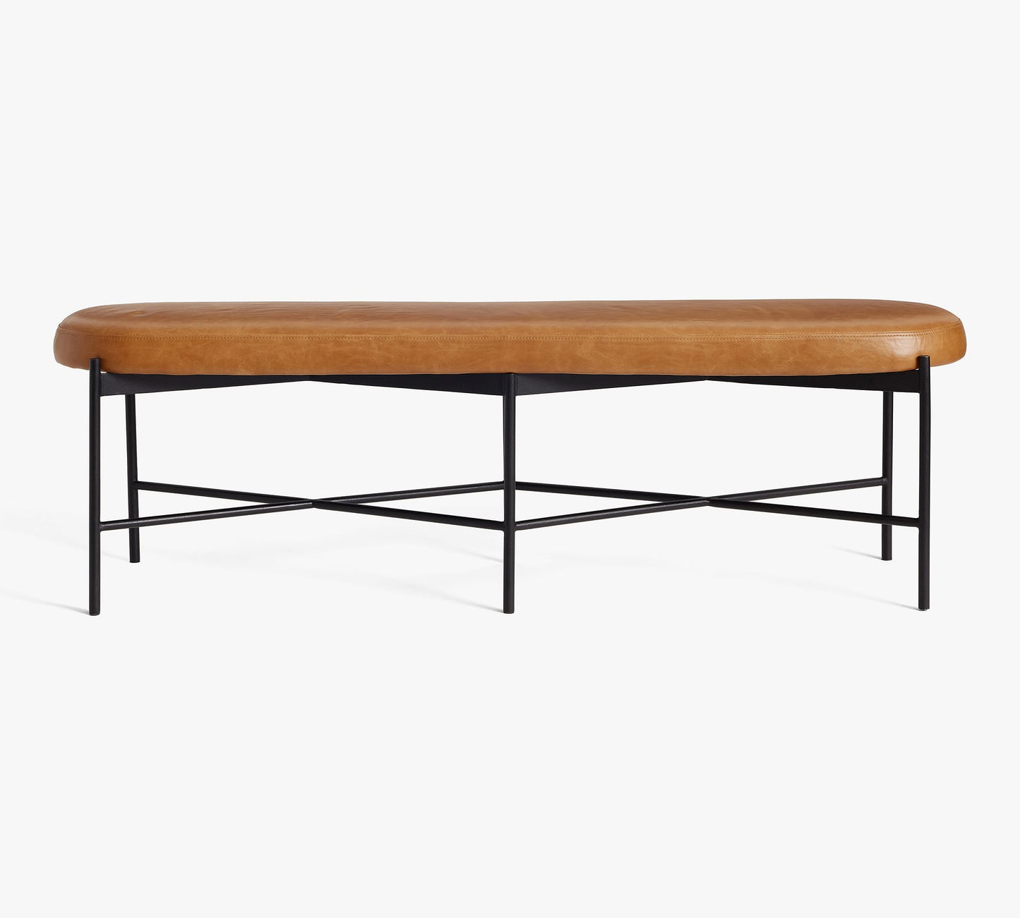 Maison Leather Backless Bench (64")