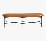 Maison Leather Backless Bench (64")