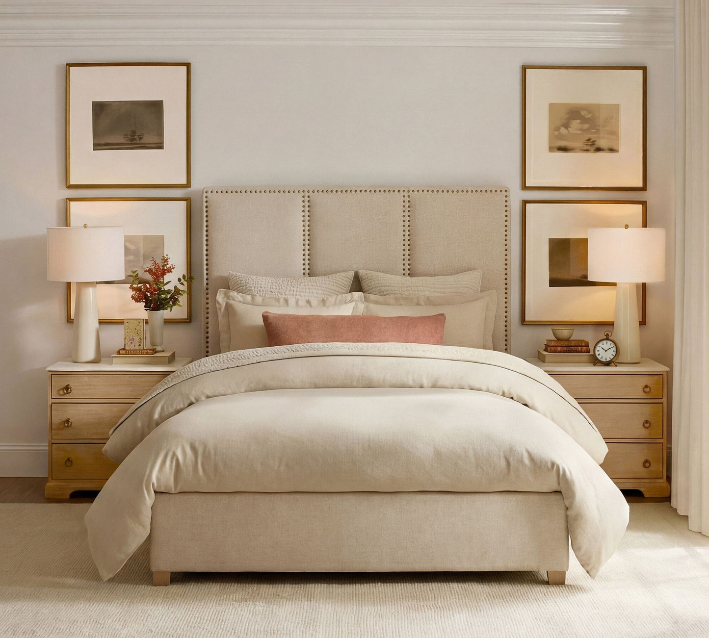 Raleigh Channel Tufted Platform Bed