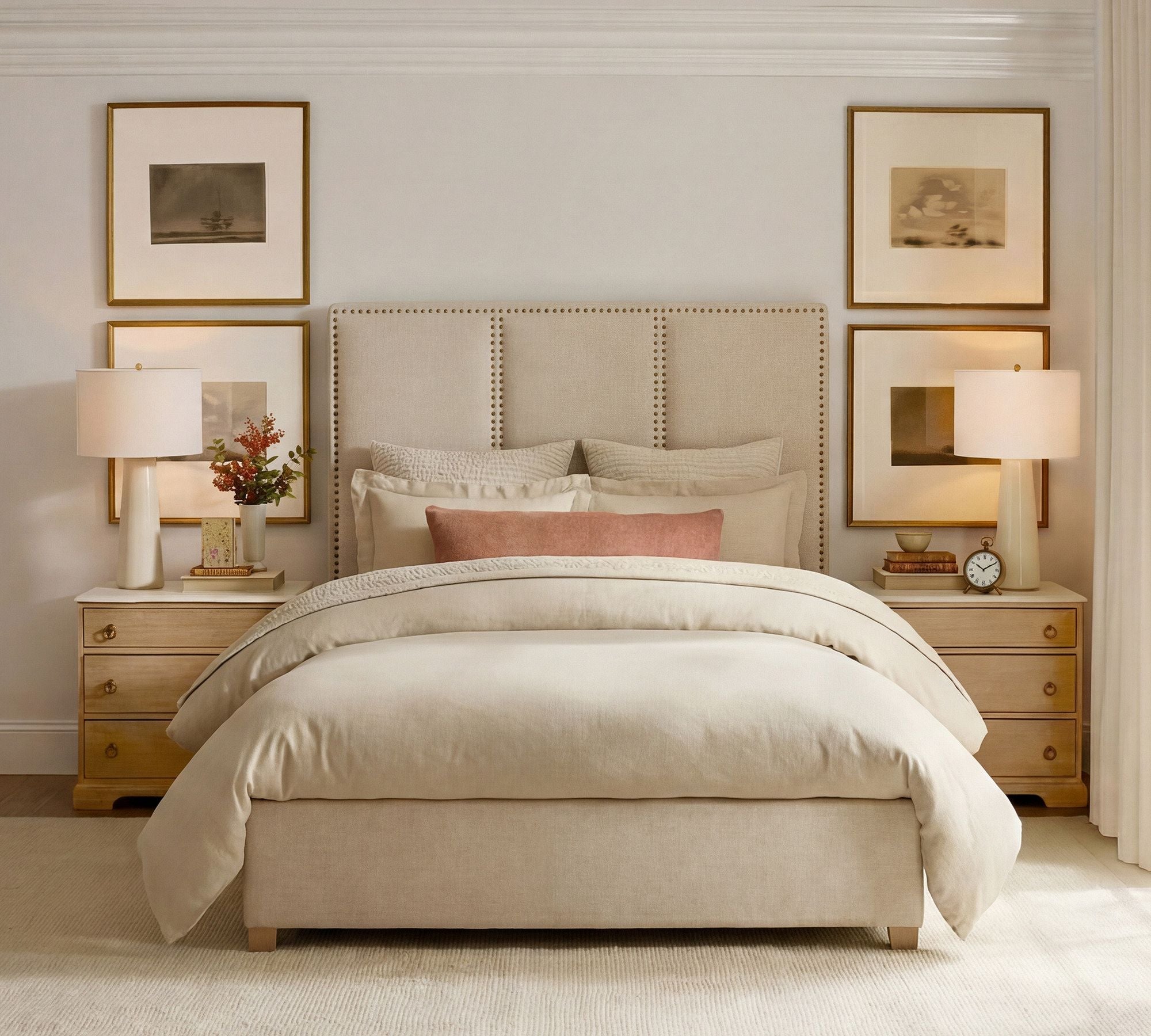 Raleigh Channel Tufted Platform Bed