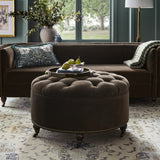 Soho Tufted Round Storage Ottoman
