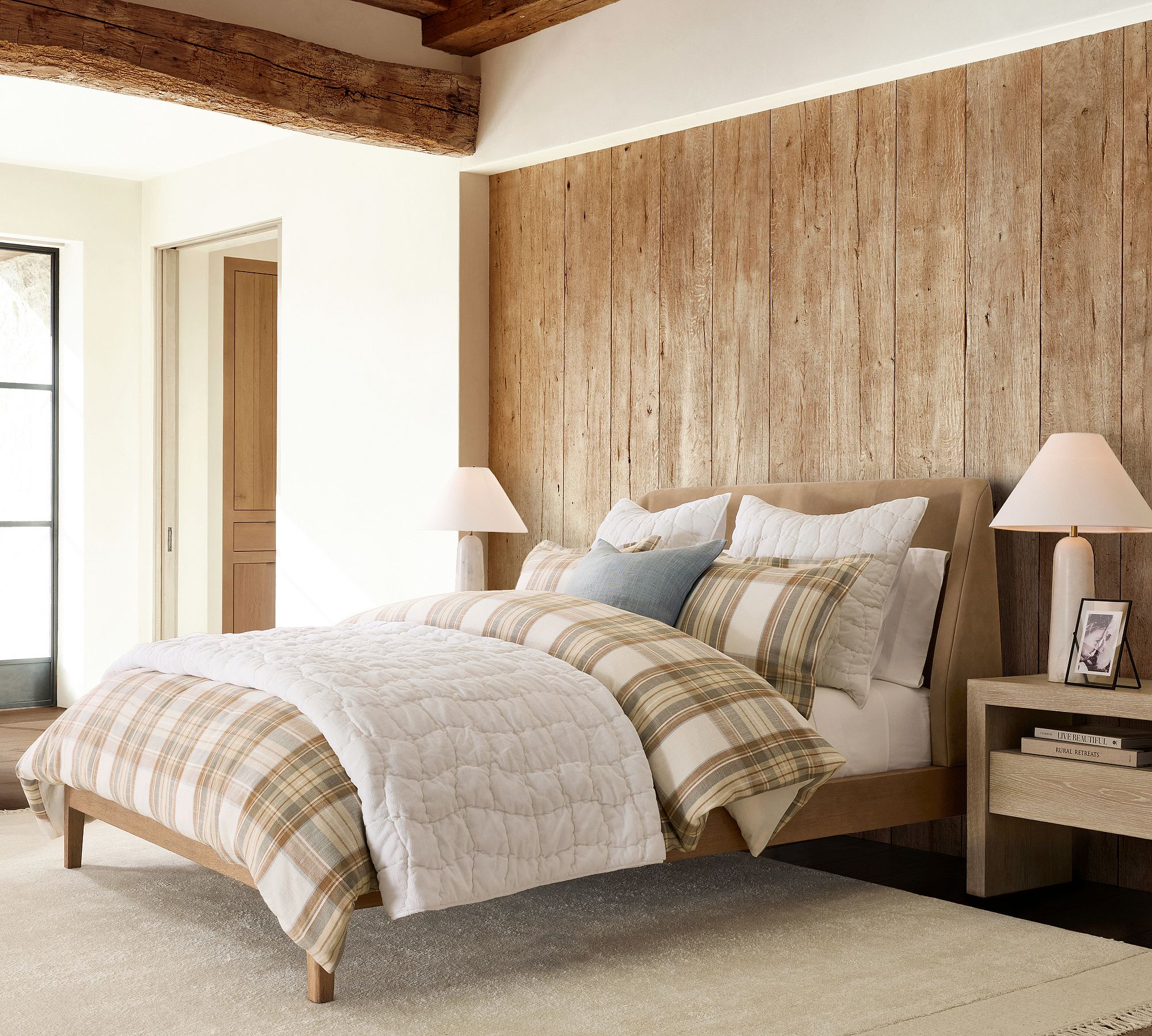 Layton Leather Bed