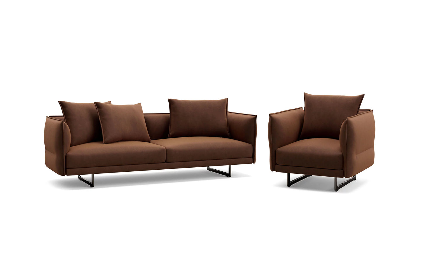 Zaza 3 Seater Sofa with Deep Seats