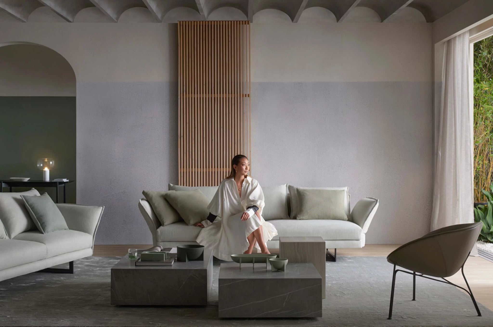 Zaza 3 Seater Sofa with Deep Seats
